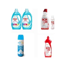 Aquabor Sıvı Deterjan Renkliler İçin 66 Yıkama+ Bulaşık Deterjanı+ Bortam Dezenfektan 37483951