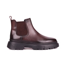 Shoetyle - Kahverengi Hakiki Deri Erkek Chelsea Bot 101-9046-1426 Kahverengi