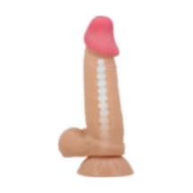 Morgece 19,4 Cm Çift Katmanlı Kıkırdak Yapılı Gerçekçi Belden Bağlamalı Dildo Penis