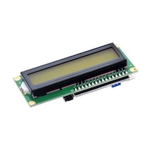 16x2 Lcd Ekran - I2c Lehimli Yeşil Üzeri Siyah