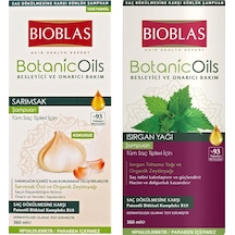 Bioblas Botanic Oils Sarımsak Özlü Ve Isırgan Yağlı 360 Ml Şampuan Tüm Saçlar X 2 Li Karma Paket Tüm Saç Tipleri