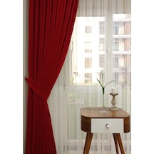 Evdepo Home Kırmızı Fon Perde Tek Kanat (540356104) Kırmızı