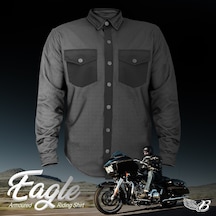 The Biker Jeans - Eagle Korumalı Motosiklet Gömleği