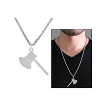 Balta Tasarım Silver Renk Çelik Erkek Kolye (506248017) Metalik