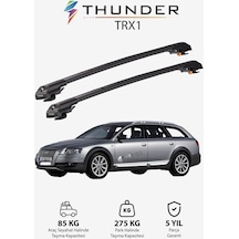 Audı A6 Allroad 2006-2011 Trx1 Thunder Carrier Kilitli Ara Atkı Taşıyıcı Tavan Barı Siyah