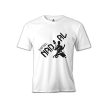 Tenis - Nadal Win Beyaz Erkek Tshirt