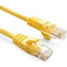 Ods 0.3m Cat6 Utp Lszh Saf Bakır Sarı Patch Kablo 20'li Paket