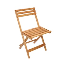 Apak Ahşap Katlanır Sandalye Kamp Bahçe Balkon Sandalyesi Meşe
