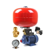 Bakır Sargı 24 Litre Küre Tanklı 0,50 Hp Qb-60 Otomatik Hidrofor 2 Kat 2 Daire Pompa Seti