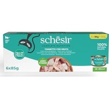 Schesir Ton Balıklı Ve Çipuralı Jöleli Kedi Konservesi 6 X 50 G