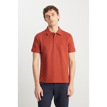 Wrangler Erkek Polo Yaka T Shirt W2510720 222 Kiremit KIREMIT