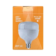 Led Ampul, 50w 300w Eşdeğer , Beyaz Işık, E27 Duy, 3600lm Diğer