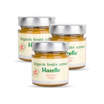 Hazelle Organik Şekersiz %100 Fındık Ezmesi 200 Gr X3 Adet Avantaj Paket