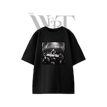 Thewert Dj Lord Kel Adam Tasarım Baskılı Ünisex Siyah Oversize T-shirt