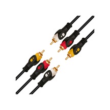 Powermaster 3 Rca + 3 Rca 1.5 Metre Poşetli Gold 1. Kalite Kablo
