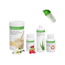 Herbalife Shake Vanilya - Çay Ahududu - Aloe Vera - Thermo - Shaker