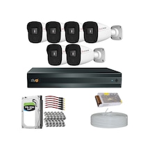 Rivo Dcam 6 Kameralı 40 Metre Gece Görüşlü Set 1tb 7/24 Hdd