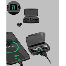 Bluetooth - 549 - V5.0 Parmak Dokunmatik Kontrol Kablosuz Kulaklık Şarj - Flzdgnkr - Kutulu Model