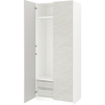 Ikea Beyaz Fonksiyonel Kapaklı Gardırop 100x60x236 Cm