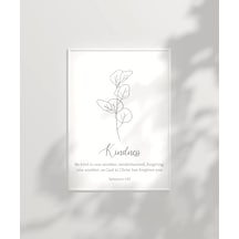 Çerçevesiz Poster Kindness Temalı Minimalist