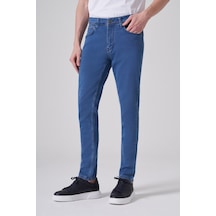 Morven Erkek Mavi Denim 5 Cep Slim Fit Jean 25ms003046300 Mavi