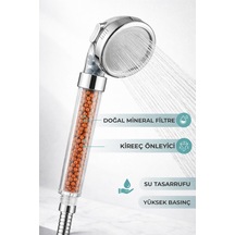 Boncuklu Su Tasarruflu Kireç Önleyici Duş Başlığı Duş Başlığı Haki Paslanmaz Çelik Diğer