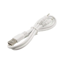 Usb - 2.5X0.7Mm 2'Li Ince Uçlu Şarj Kablosu 30Cm