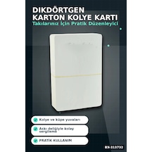 Dikdörtgen Karton Kolye Kartı 20,5x13,5 Cm 100 Adetlik Balya Takı Askısı Bx-313732