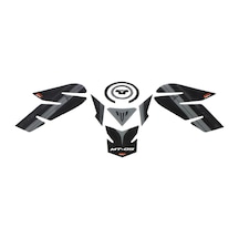 GP Kompozit Yamaha MT-09 2013-2016 Uyumlu Tank Pad Seti Siyah