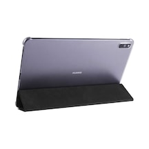 Lexroo Huawei Matepad 11 2021 Smart Cover Standlı 1-1 Kılıf - Siyah Kapaklı Kılıf