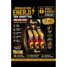Diblong Shot Ginsengli Enerji Shot 12 Adet Ginseng Özlü Bitkisel Enerji İçeceği For Men