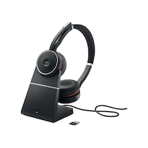 Jabra Evolve 75 Duo Şarj Üniteli USB NC Kablosuz Kulak Üstü Kulaklık