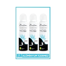 3 Adet Emotion Invisible Fresh Black & White Kadın Deodorant 150ml Vegan, Leke Bırakmaz Diğer