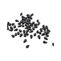 Damla Siyah İçten Delikli 10x14 Mm Akrilik Boncuk 25 Gr 34 Adet