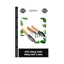 Özel Üretim Kaliteli Tırmık Kürek El Aletleri Bitki Dikim Takımı Mini Ahşap Hobi Bahçe Seti 3 Adet