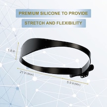 Sones Go042 Ayarlanabilir Saç Kesimi Düzeltici Cetvel Boyun Saç Düzeltici Kayış Tıraş Şekillendirme Şablonu Mavi