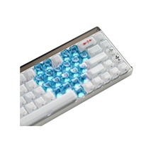 Xvx Optic Heart 21-tuşlu Şeffaf Keycaps Tuş Takımı Seti Aqua