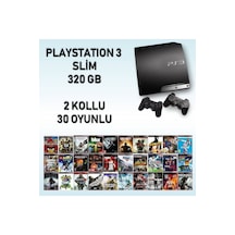 PS3 Slim 320 GB Oyun Konsolu + 2 Kol + Oyun (Teşhir)