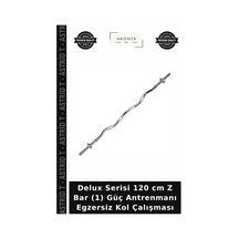 Delux Serisi 120 Cm Z Bar 1 Güç Antrenmanı Egzersiz Kol Çalışması