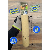 Pedikür Kumlu Silindir Papağan Tüneği 26 Cm - Fx119 Macaw, Kakadu