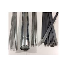 Mobilreyon - Mangal Seti 60cm - 10 Adana Kebap Şiş Silme Demir, 10 Ciğer, 10 Kuşbaşı,1 Şiş Kabı