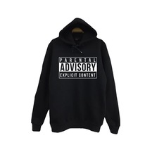 Parental Advısory Baskılı Sweatshirt Siyah