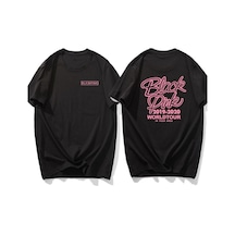 Noıssey Kırmızı Etiket Blackpink Kpop Unisex T-shirt Model46 17791 Siyah