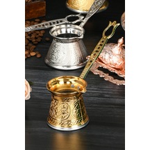 Polochef Zamak 1 Kahve Cezvesi Altın Renk 80 Ml. 1-2 Kişilik