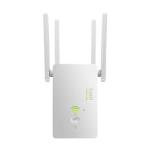 Teltree Beyaz Ac1200m Kablosuz Wifi Genişletici: 2.4/5.8ghz, 4 Yüksek Kazanç Anteni, Sinyal Güçlendirici, Ap/router Modu, Avrupa Standartı
