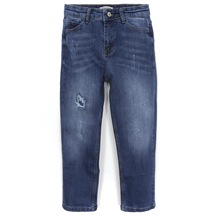 Dobakids Erkek Çocuk Destroyed Jean Yırtık Kot Denim Pantolon Laci 2034 Lacivert