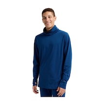 Burton Burton Mens Midweight Base Long Neck Erkek Mavi İçlik Üst Nff Lacivert