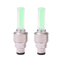 Led Sibop Lambası Bisiklet Motor Araba Jant Işığı 2li Set - Lisinya Yeşil
