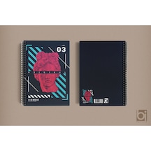Sanat A5 Çizgisiz Spiralli Defter Bigelio