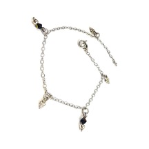 Oniks Taşlı Gümüş Halhal Gümüş